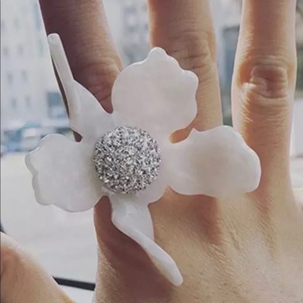 mother of pearl resin Ring